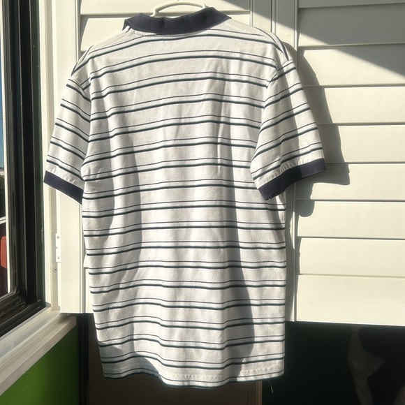Lacoste white with blue pinstripes polo shirt. Men’s size 6. - Picture 2 of 6